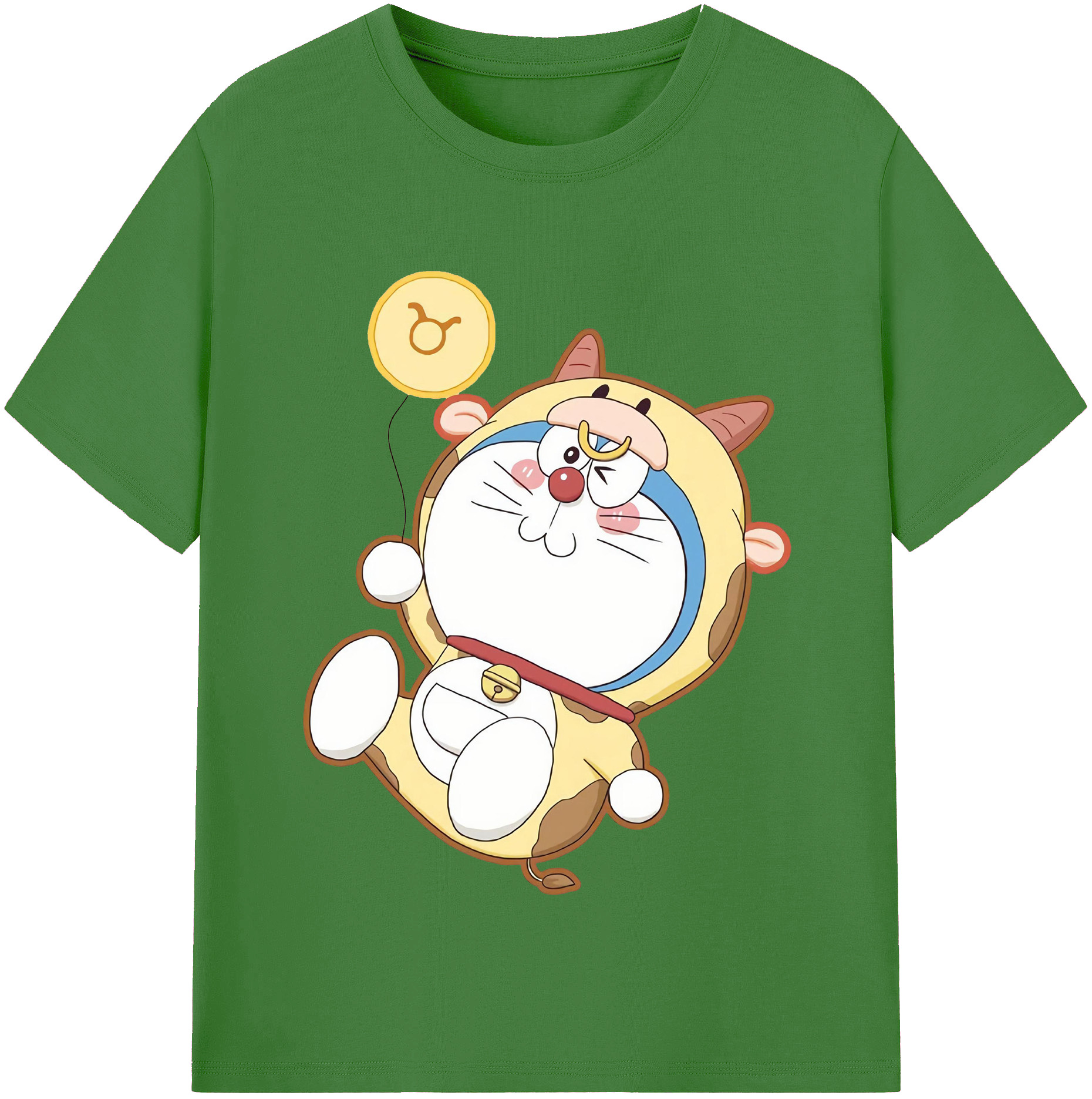 （画像用） ドラえもん Doraemon レディースカジュアルプリントTシャツ（綿100％）